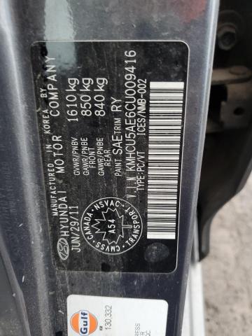 2012 HYUNDAI ACCENT GLS - KMHCU5AE6CU009416