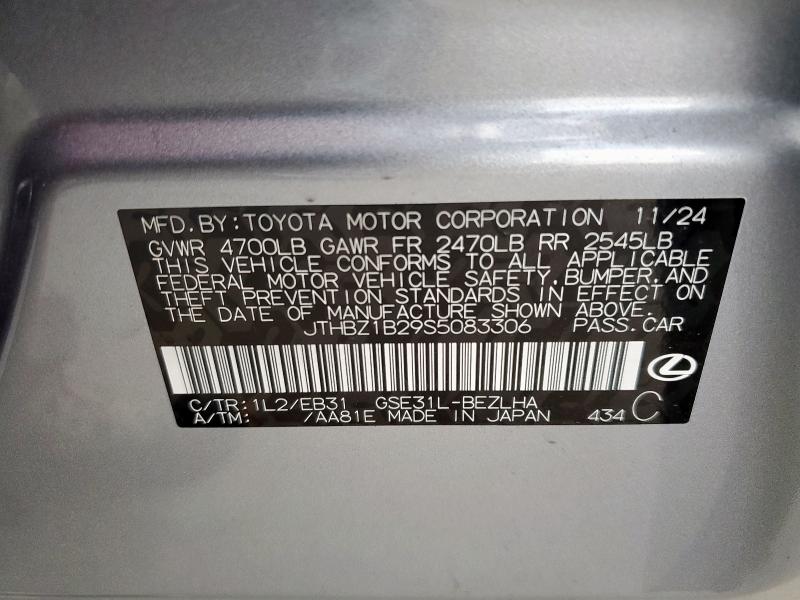 2025 LEXUS IS 350 F SPORT DESIGN JTHBZ1B29S5083306