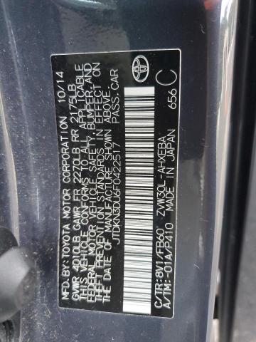 2015 TOYOTA PRIUS #3302663999