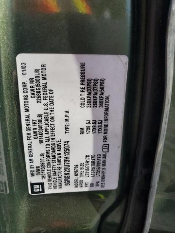 2003 HUMMER H2 #3279583292