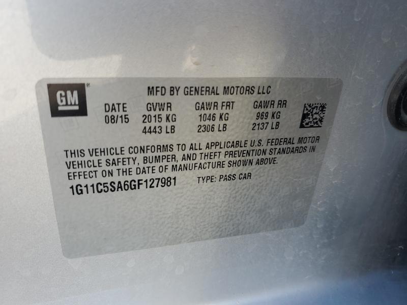 2016 CHEVROLET MALIBU LIM 1G11C5SA6GF127981