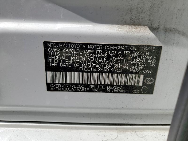 2015 LEXUS GS 350 JTHBE1BLXFA019762