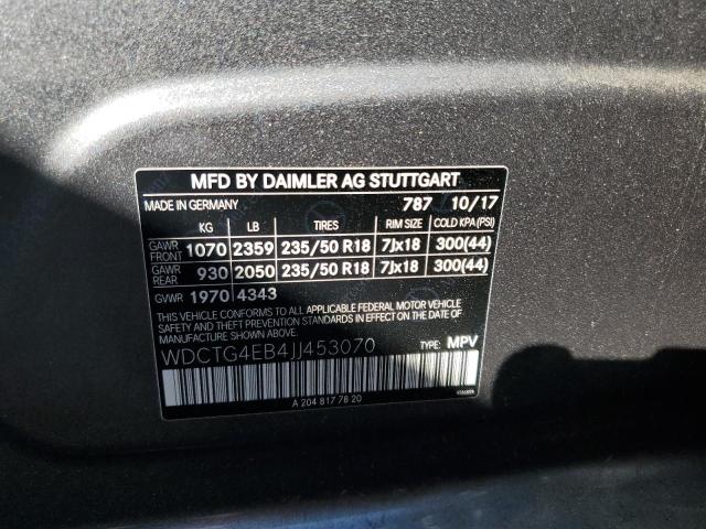 2018 MERCEDES-BENZ GLA 250 - WDCTG4EB4JJ453070