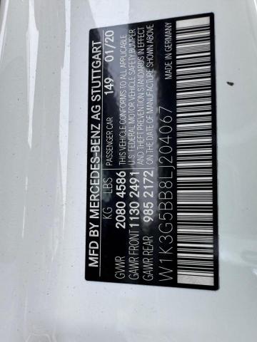 2020 MERCEDES-BENZ A 35 AMG W1K3G5BB8LJ204067
