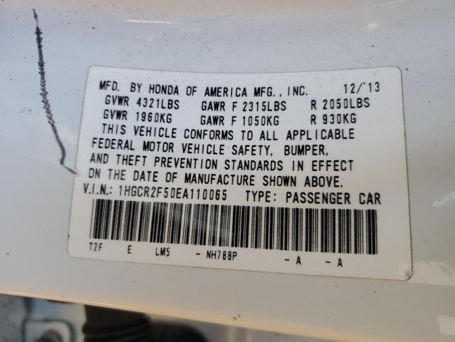 2014 HONDA ACCORD SPO - 1HGCR2F50EA110065