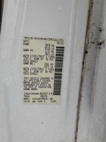 2021 NISSAN NV 1500 S 1N6BF0KMXMN809714