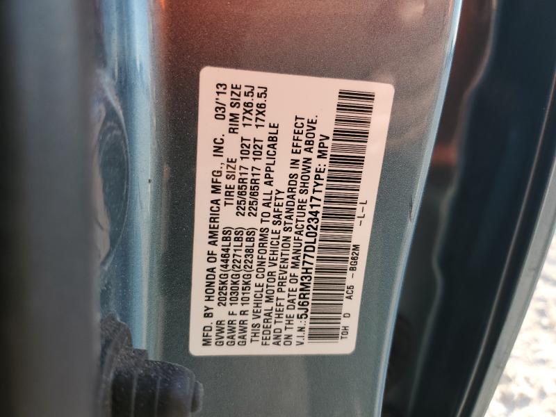 2013 HONDA CR-V EXL - 5J6RM3H77DL023417