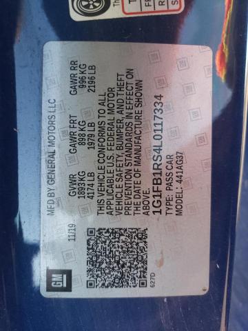 2020 CHEVROLET CAMARO LS 1G1FB1RS4L0117334