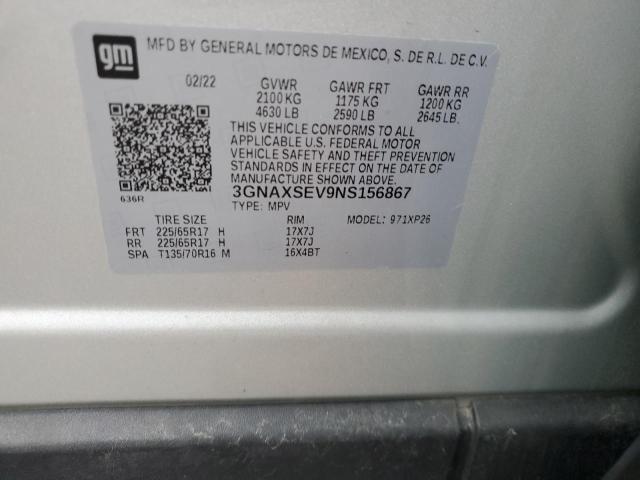 2022 CHEVROLET EQUINOX LS - 3GNAXSEV9NS156867