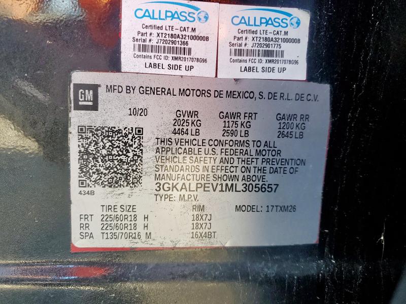2021 GMC TERRAIN SL - 3GKALPEV1ML305657