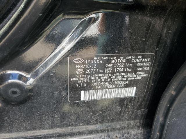 2012 HYUNDAI ELANTRA GL - KMHDH4AE5CU453924