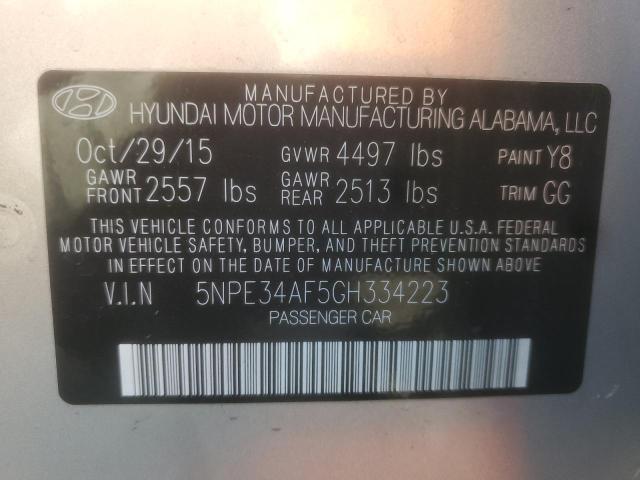 2016 HYUNDAI SONATA SPO #3279885270