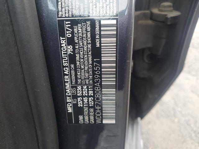 2011 MERCEDES-BENZ E 550 - WDDHF7CB0BA396571