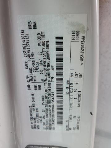 2019 FORD ESCAPE SEL #3297162519