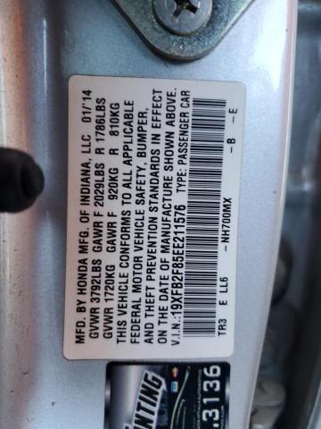 2014 HONDA CIVIC EX - 19XFB2F85EE211576