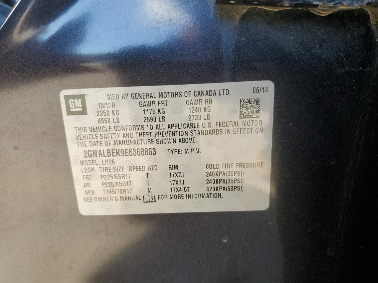 CHEVROLET EQUINOX LT