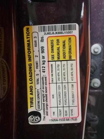 2011 LINCOLN MKX - 2LMDJ8JK8BBJ15007