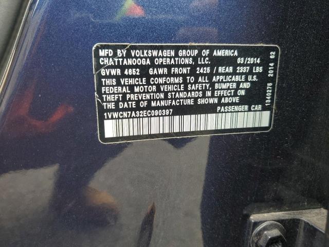 2014 VOLKSWAGEN PASSAT SEL - 1VWCN7A32EC090397