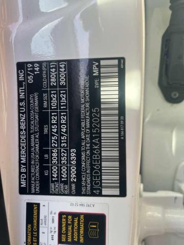 2019 MERCEDES-BENZ GLE COUPE 4JGED6EB6KA152025