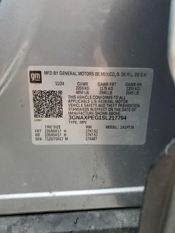 2025 CHEVROLET EQUINOX LT 3GNAXPEG1SL217794