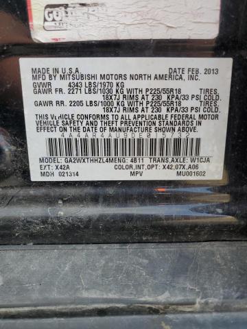 2013 MITSUBISHI OUTLANDER SPORT SE - 4A4AR4AU9DE015732