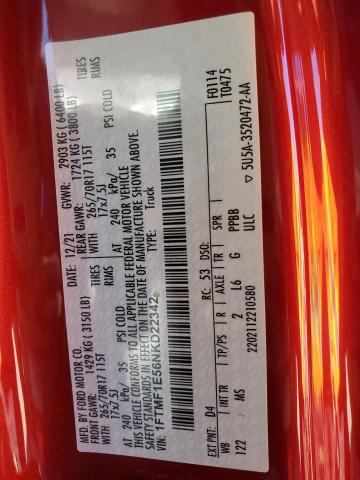 2022 FORD F150 #3301834447