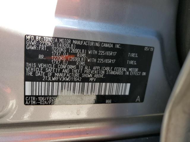 2019 TOYOTA RAV4 LE #3282510864