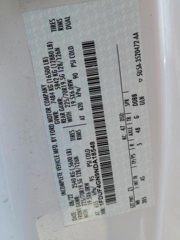 2022 FORD F450 SUPER 1FDUF4GN9NDA18548