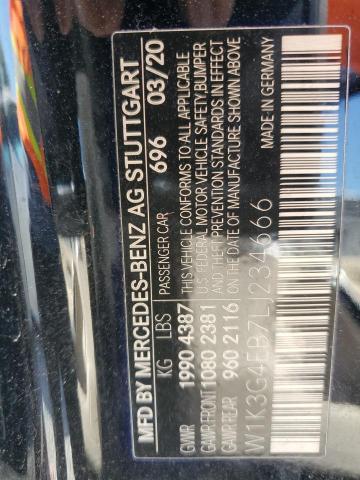 2020 MERCEDES-BENZ A 220 W1K3G4EB7LJ234666