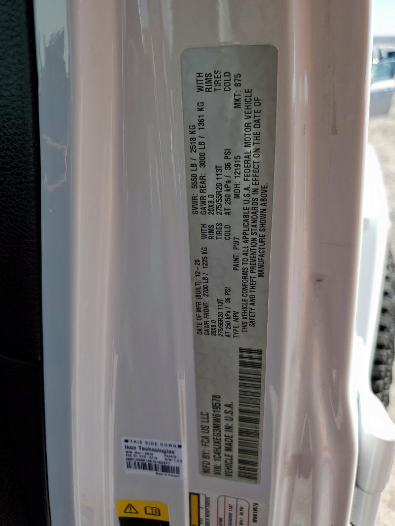 2021 JEEP WRANGLER U #3302933629