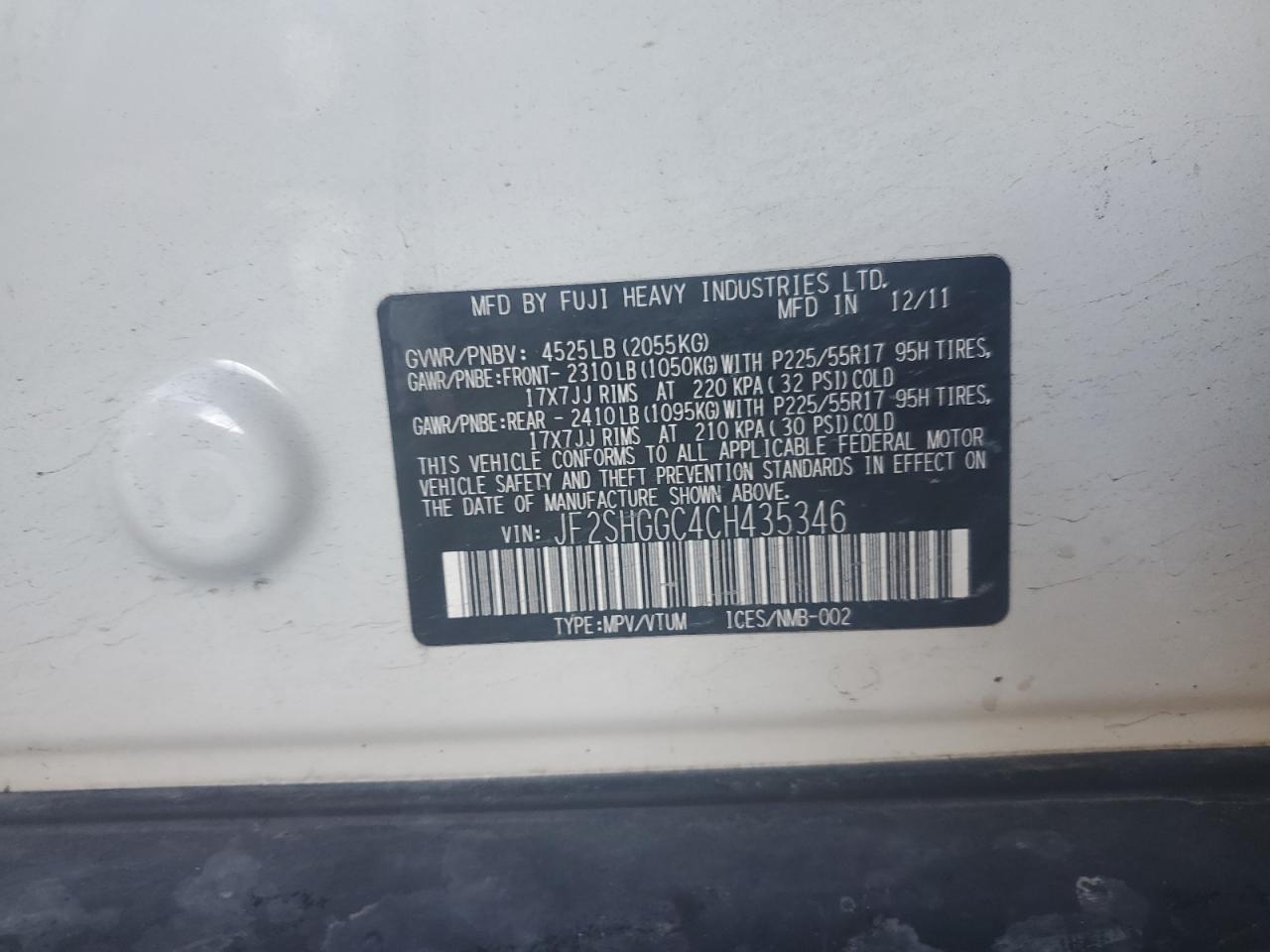 SUBARU FORESTER TOURING