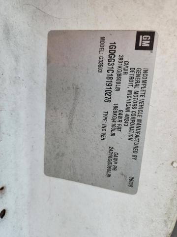 2008 GMC SAVANA CUT #3282450258