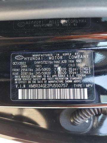 2023 HYUNDAI PALISADE X KM8R34GE2PU550757