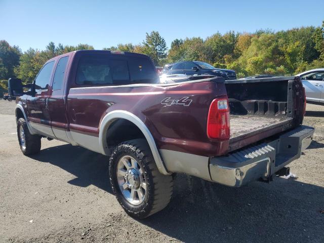 FORD F350 SUPER 2010 burgundy 4dr ext diesel 1FTWX3BR9AEA26023 photo #3