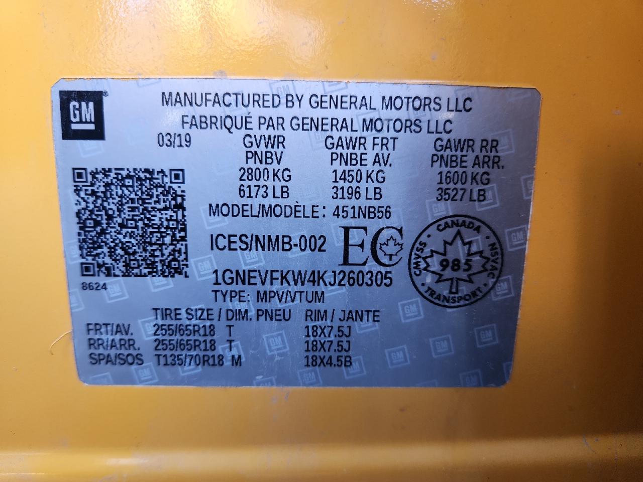 CHEVROLET TRAVERSE LS