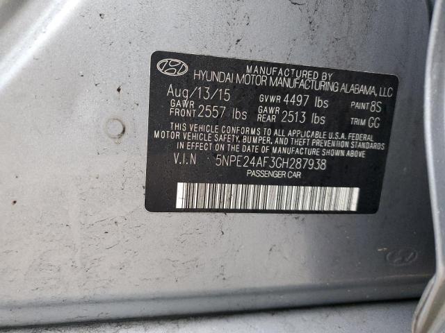 2016 HYUNDAI SONATA SE #3301661634