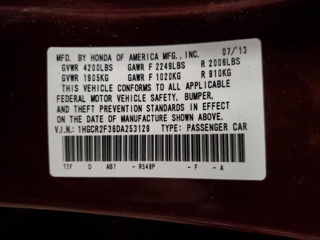 2013 HONDA ACCORD LX #3283953816