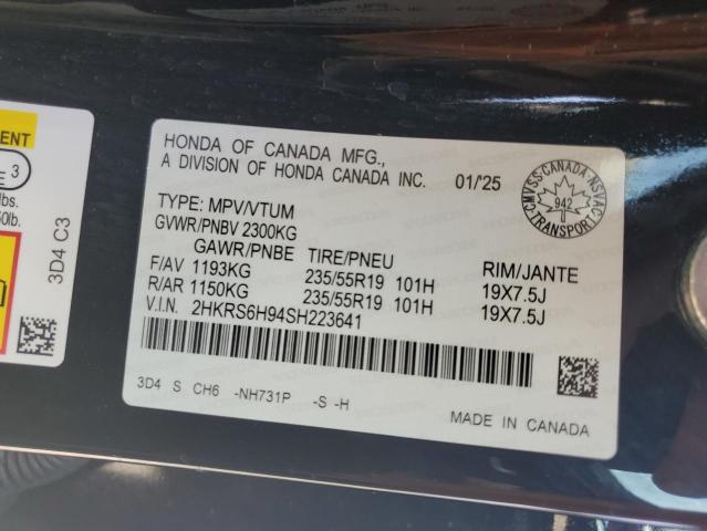 2025 HONDA CR-V SPORT - 2HKRS6H94SH223641