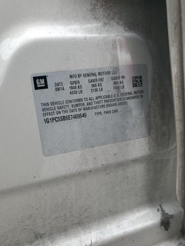 2014 CHEVROLET CRUZE LT - 1G1PC5SB6E7469649