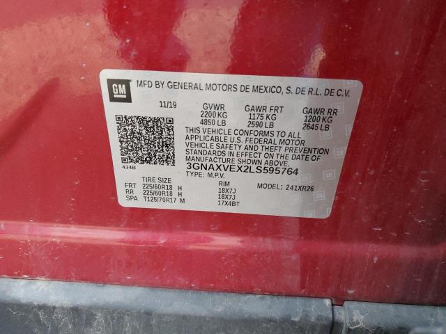 2020 CHEVROLET EQUINOX LT #3286889228