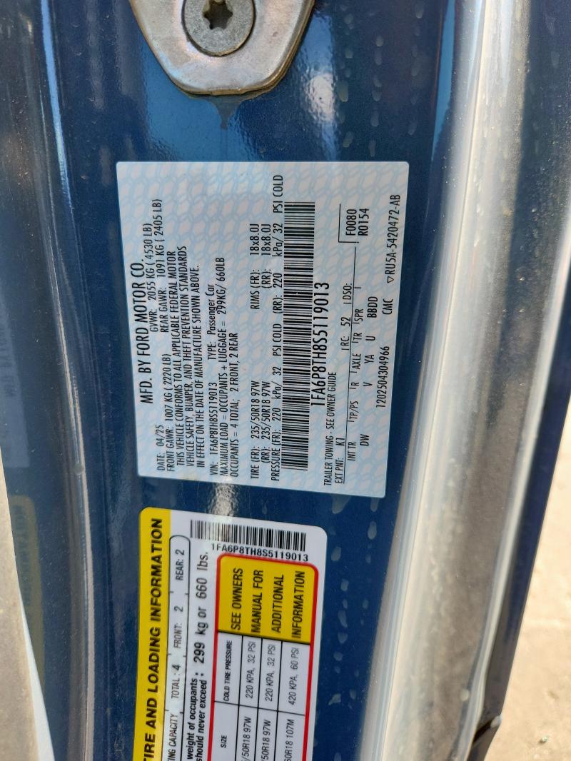 2025 FORD MUSTANG #3311610217