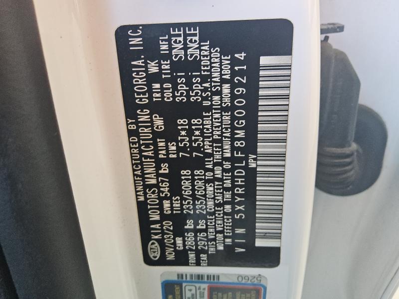 2021 KIA SORENTO EX - 5XYRHDLF8MG009214