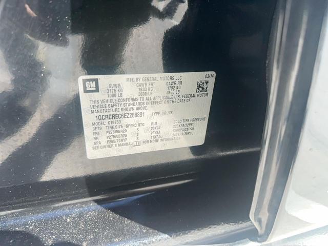 2014 CHEVROLET SILVERADO - 1GCRCREC6EZ288891