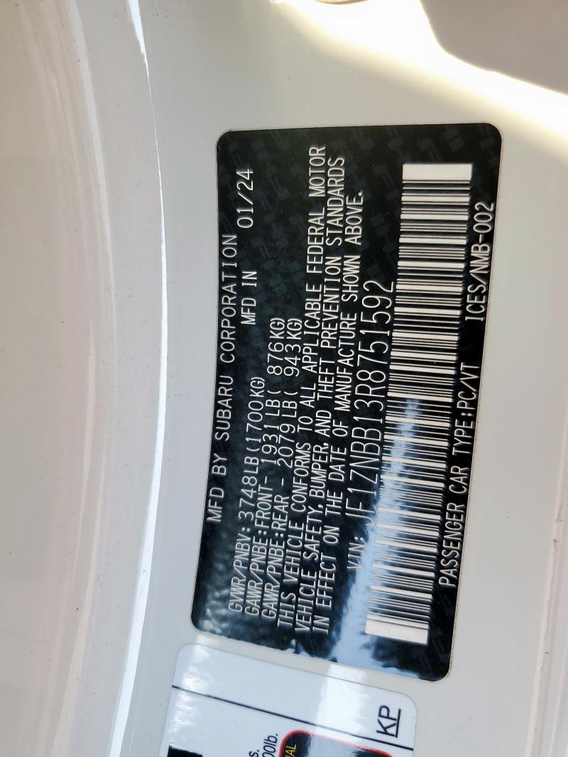 2024 TOYOTA GR 86 JF1ZNBB13R8751592