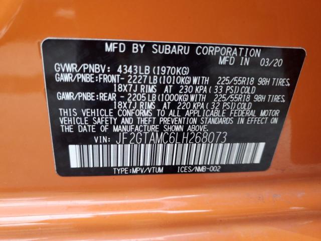 2020 SUBARU CROSSTREK #3296278502