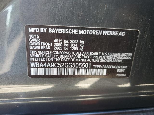 2016 BMW 428 I GRAN WBA4A9C52GG505501