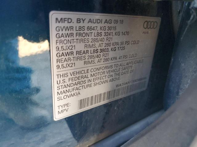 2019 AUDI Q7 PRESTIG - WA1VAAF7XKD006696