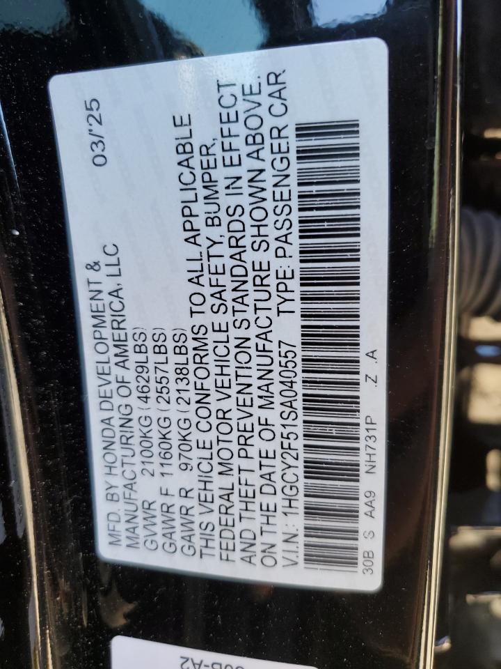 HONDA ACCORD HYBRID SPORT