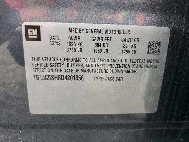 2013 CHEVROLET SONIC LT #3302798999