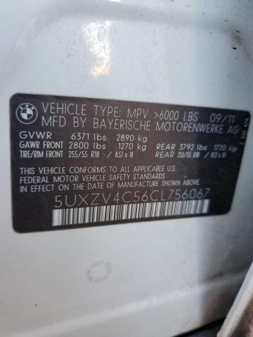 2012 BMW X5 XDRIVE3 - 5UXZV4C56CL756067